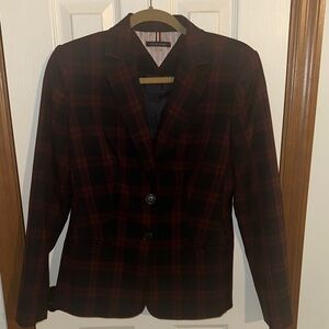 Tommy Hilfiger Dark Plaid Blazer